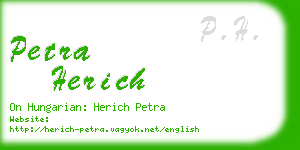 petra herich business card